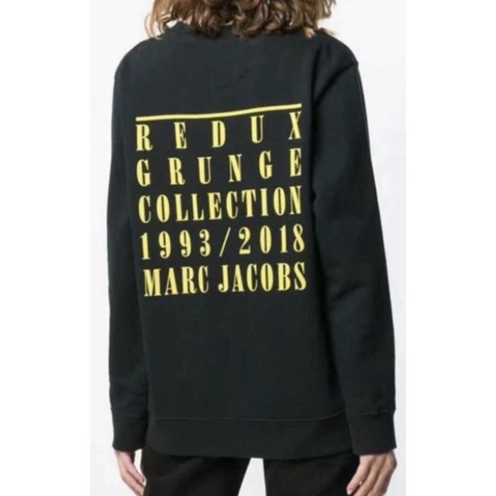 XS NIRVANA Lawsuit 2018 NOS Marc Jacobs Redux Grunge Sweatshirt‎ Unisex-Oversize - Picture 2 of 12